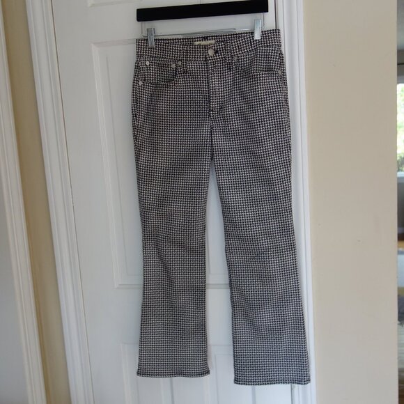MADEWELL Mid-Rise Kick Out Stretch Houndstooth Pants – Sz 27 - Picture 10 of 11